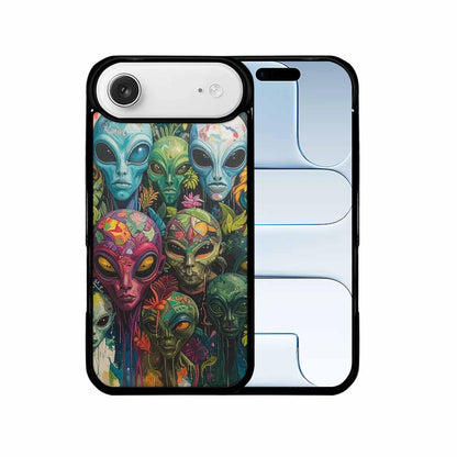 iPhone 17 Air Case — Aliens Pattern Hundreds Of Sma Alien, Custom Phone Case