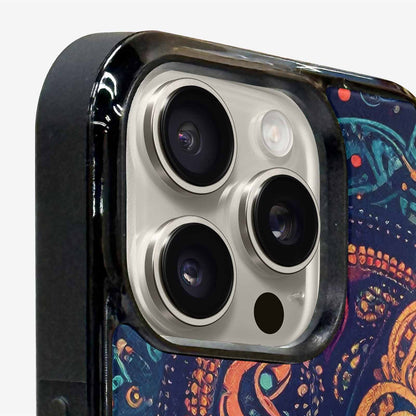 iPhone 16 Pro Case — Paisley Mandala, Custom Designed Case Cover