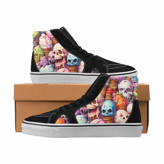 MEN'S Skulls High Top Canvas Statement Aesthetic Customized Sneakers
