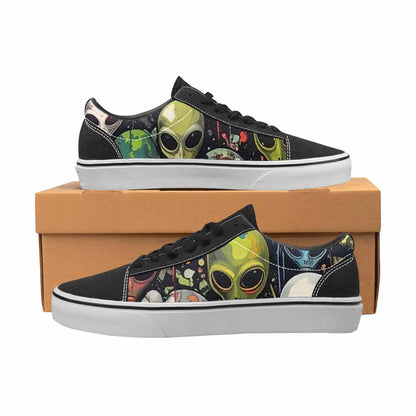 WOMEN'S Aliens × Camo Aliens Lace-Up Canvas Surreal Shoes