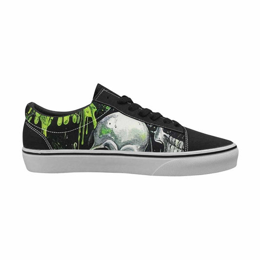 WOMEN'S Rainbow From Skull S Lace-Up Canvas Dark Academia Custom Sneakers