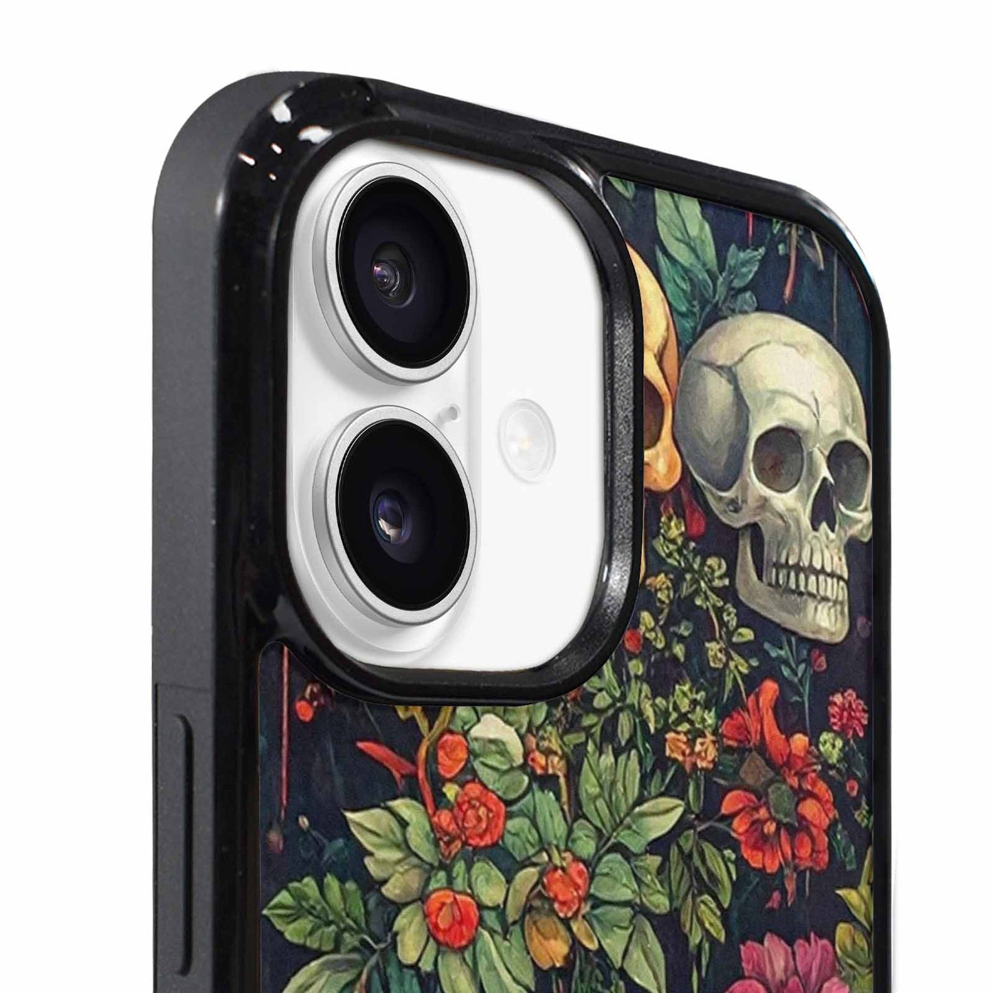 iPhone 17 Case — Skulls Botanicalskulls Pattern Qut Gothic Skulls, Customized Protective Case