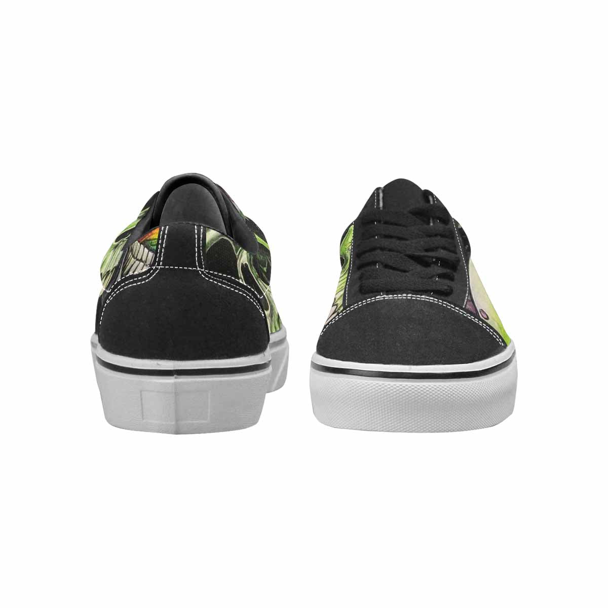 WOMEN'S Rainbow From Skull S Lace-Up Canvas Surreal Shoes
