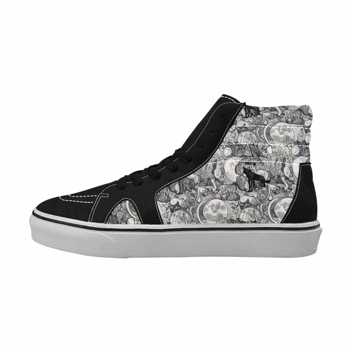 WOMEN'S Wolves Everywhere Collage High Top Canvas Dark Academia Custom Shoes