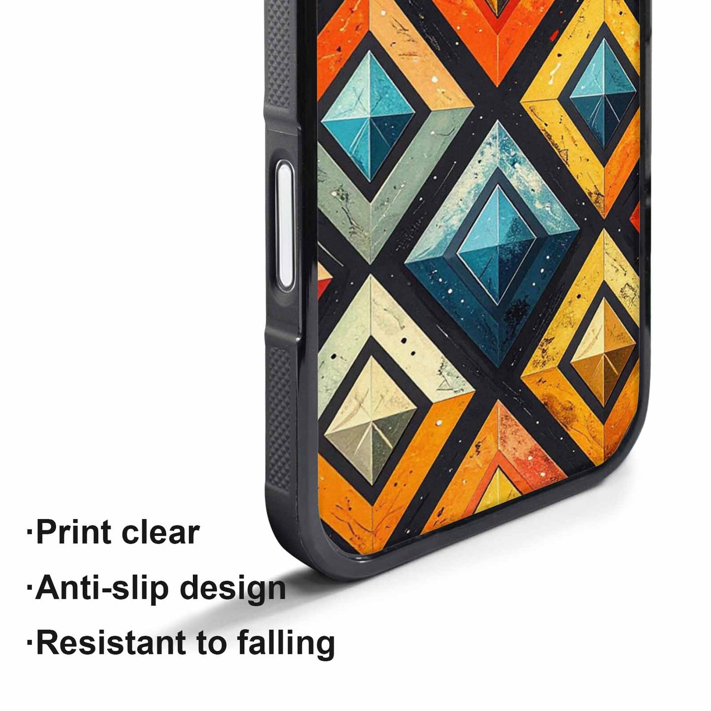 iPhone 17 Pro Case — Vintage Summer Diamond Retro Vintage, Custom Print Case Cover