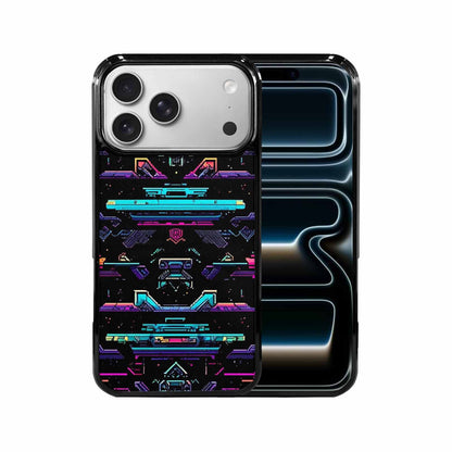 iPhone 17 Pro Max Case — Retro Pixel Art Pattern, Retro Vintage, Unique Phone Case Design
