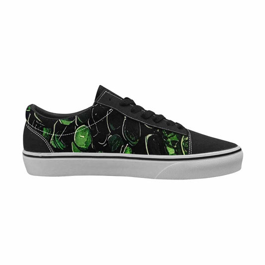 MEN'S Reptile Scale Lace-Up Canvas Kaleidoscope Custom Sneakers