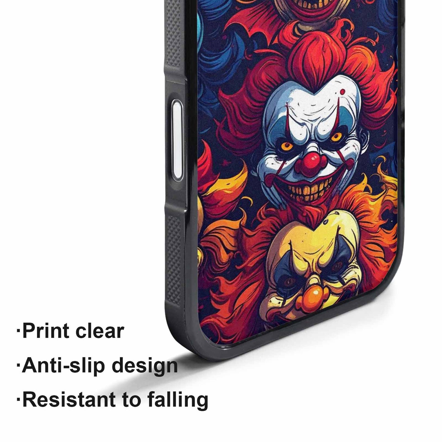 iPhone 17 Pro Max Case — Evil Clowns Heads Faces Cartoon Cute, Personalized Phone Case