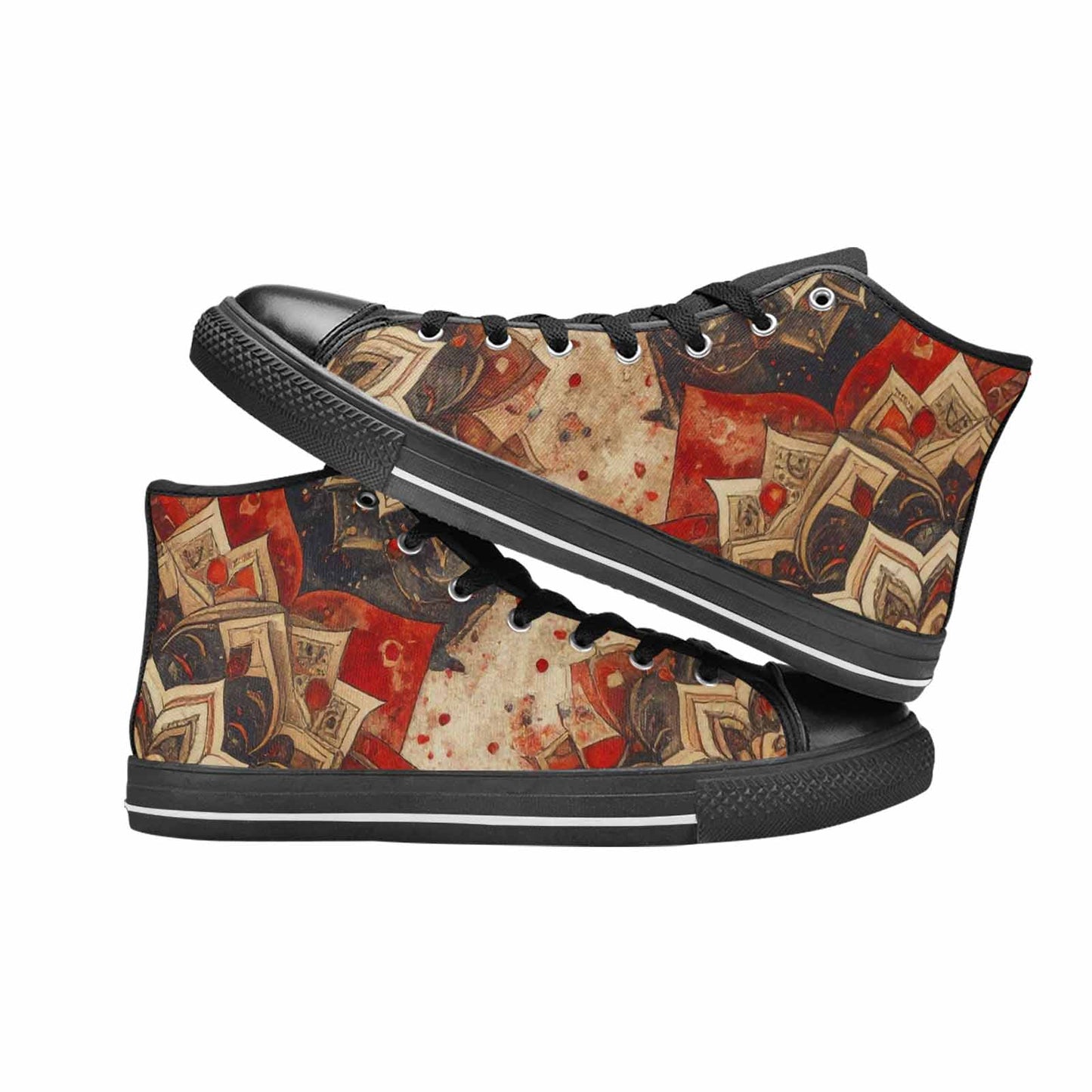 WOMEN'S Mandala High Top Canvas Cottagecore Shoes