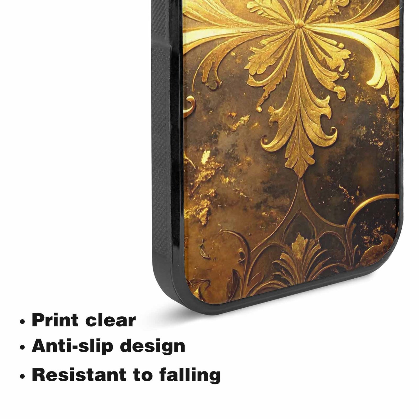 iPhone 15 Plus Case — Klimt Gold Leaf Artwork Pattern, Custom Made Phone Cover