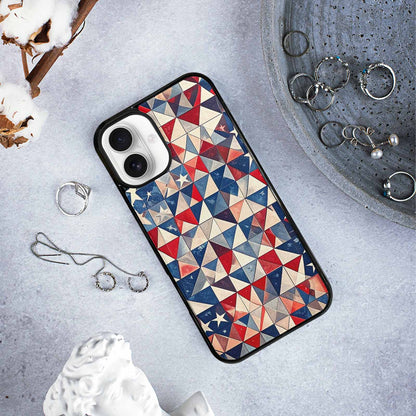 iPhone 16 Plus Case — Small American Flag Stars And Stripes, Custom Made Phone Cover