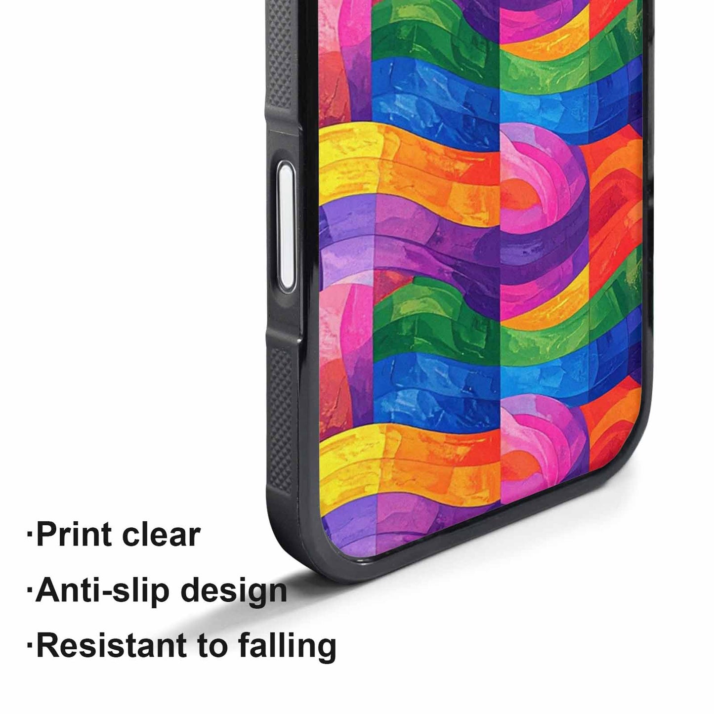 iPhone 17 Pro Case — Small Rainbow Pride Flag Stripe Original, Custom Printed Phone Case