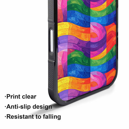 iPhone 17 Pro Case — Small Rainbow Pride Flag Stripe Original, Custom Printed Phone Case
