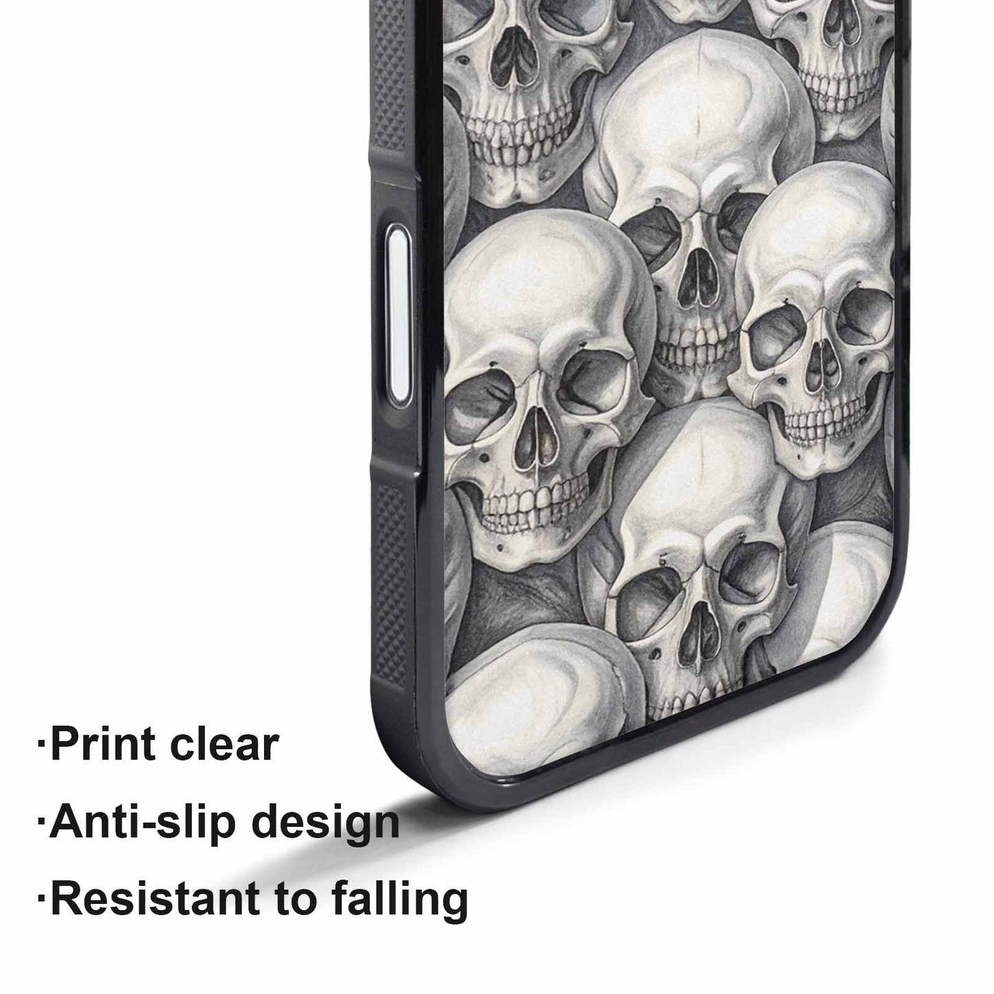 iPhone 17 Pro Max Case — Skull Dark Art Gothic Print Gothic, Custom Designed Case Cover