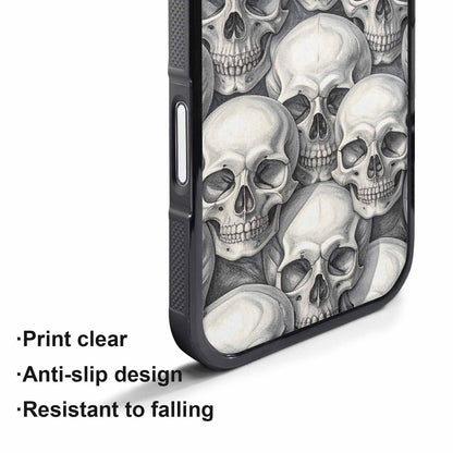 iPhone 17 Pro Max Case — Skull Dark Art Gothic Print Gothic, Custom Designed Case Cover