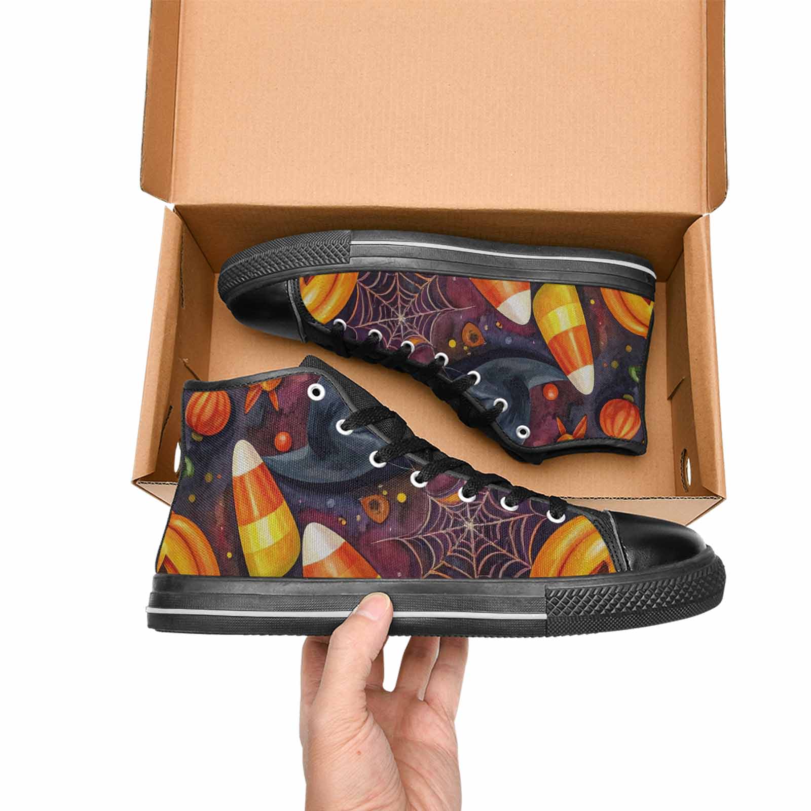 MEN'S Halloween High Top Canvas Dreamcore Custom Shoes