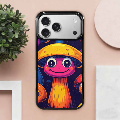 iPhone 17 Pro Max Case — Retro Mushroom Cartoon Art Retro Vintage, Custom Designed Case Cover