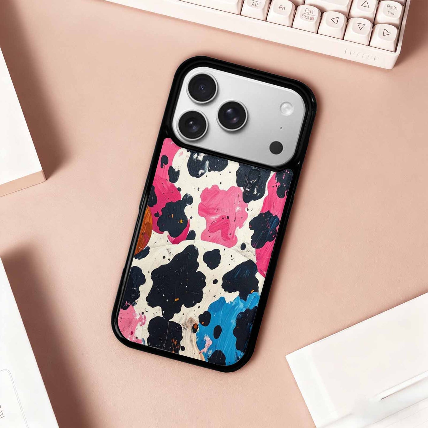 iPhone 17 Pro Case — Small Cow Animal Print Skin Animal, Original Design Phone Case