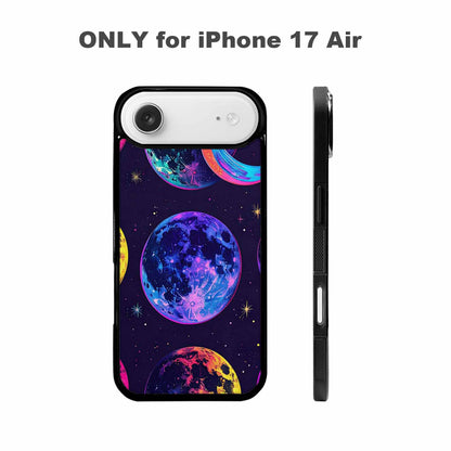 iPhone 17 Air Case — Neon Winter Moon Seamless Cartoon Cute, Original Design Phone Case