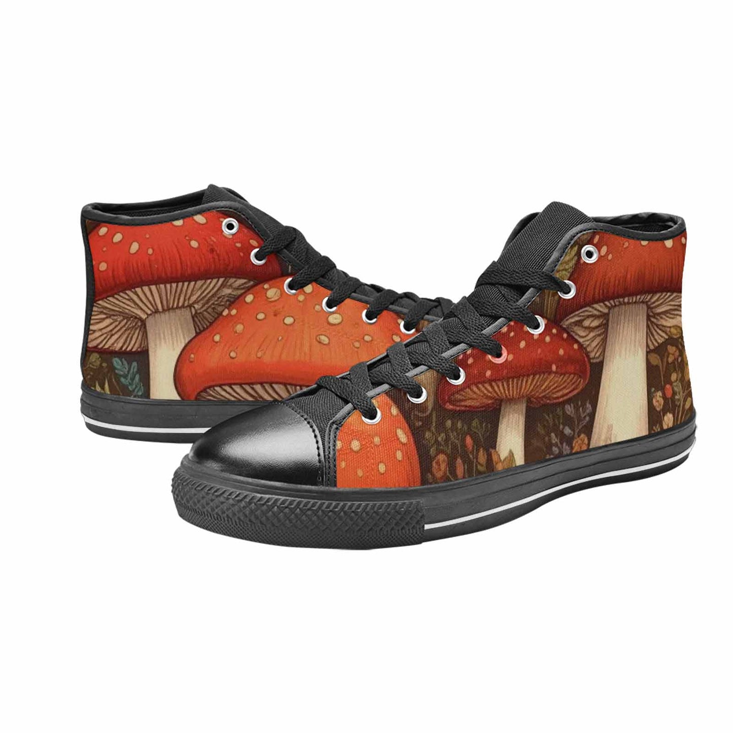 WOMEN'S Mushroom High Top Canvas Vivid Shoes