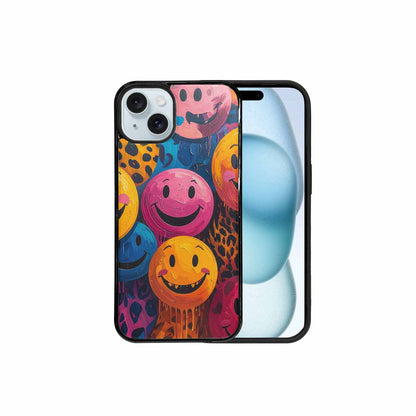 iPhone 15 Plus Case — Smiley Faces Animal Printsmile P7v, Custom Made Phone Cover