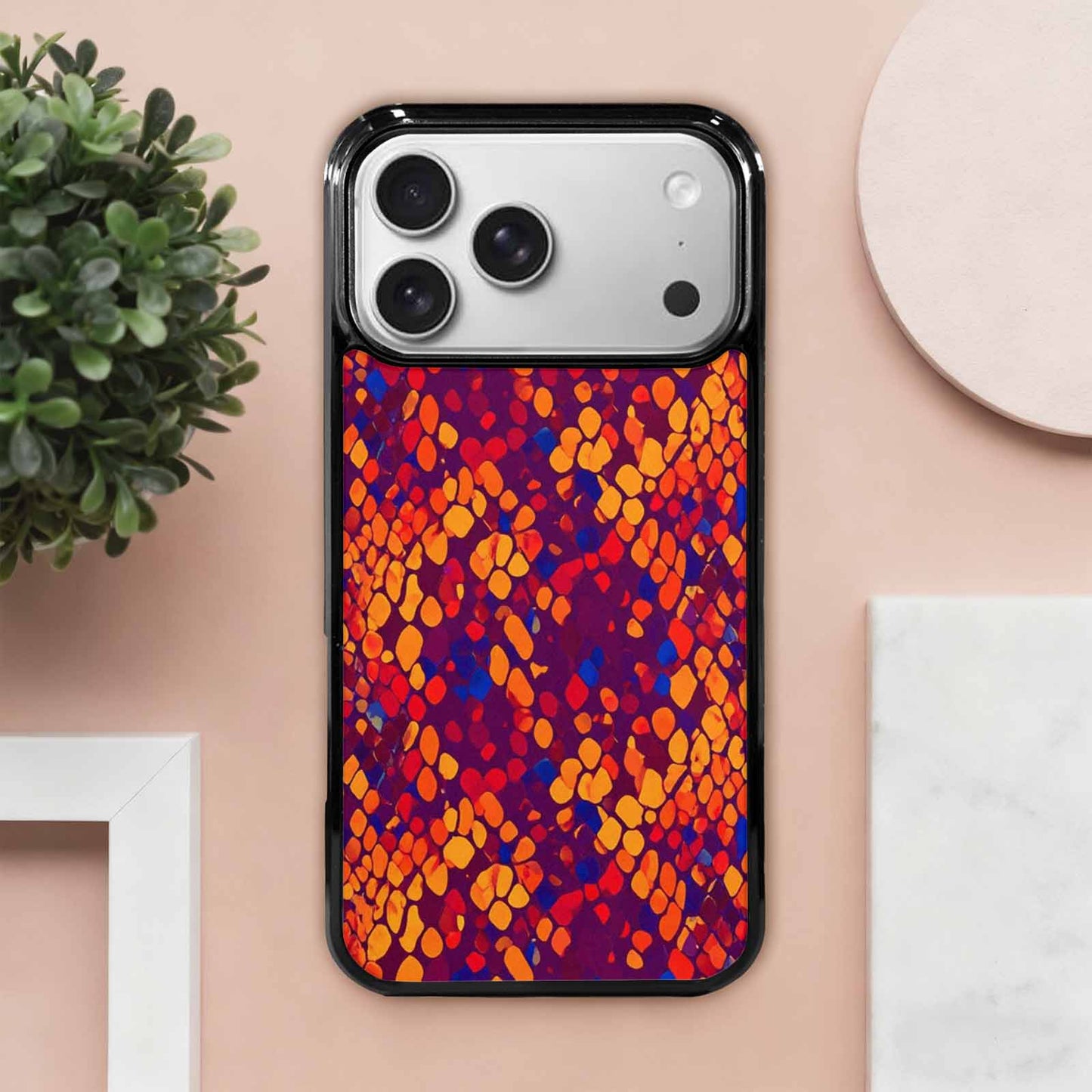 iPhone 17 Pro Max Case — Snake Print Dark Seamless Animal Print, Custom Art Phone Cover