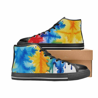 WOMEN'S Tie Dye Drip High Top Canvas Dreamcore Shoes