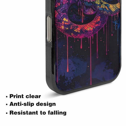 iPhone 16 Pro Max Case — Snakes And Skulls Collage Custom, Original Design Phone Case