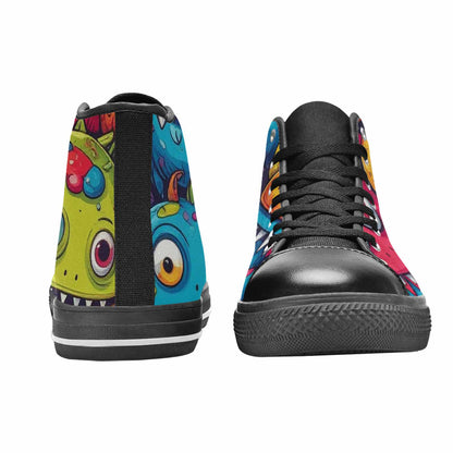 MEN'S Cartoon Monster Character High Top Canvas Dark Academia Sneakers