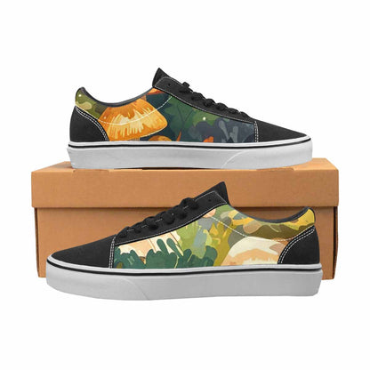 WOMEN'S Mushrooms  Camo Mushrooms Lace-Up Canvas Y2K Custom Shoes
