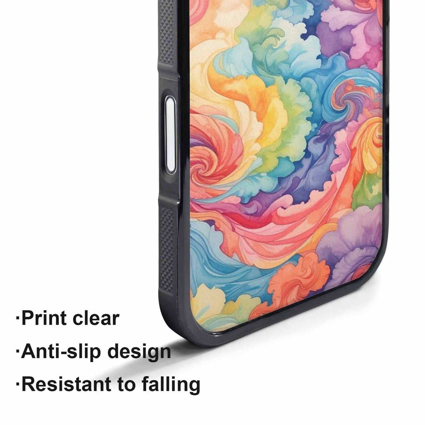 iPhone 17 Pro Case — Tie Dye Swirls Tie Dye Tie, Custom Printed Phone Case