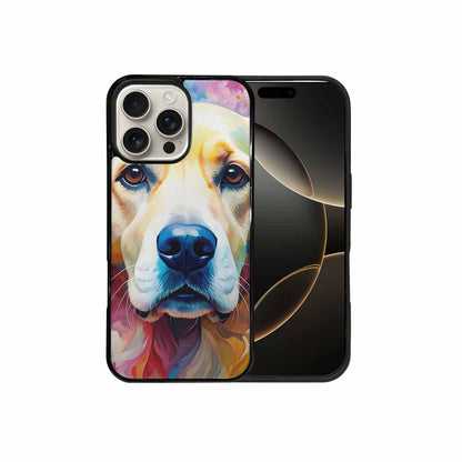 iPhone 16 Pro Max Case — Golden Retriever Watercolor Art Pattern Personalized, Custom Print Case Cover