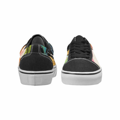 WOMEN'S Aliens  Marble Melting Lace-Up Canvas Grunge Shoes