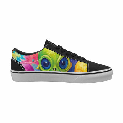 WOMEN'S Aliens  Tie Dye Lace-Up Canvas Surreal Shoes