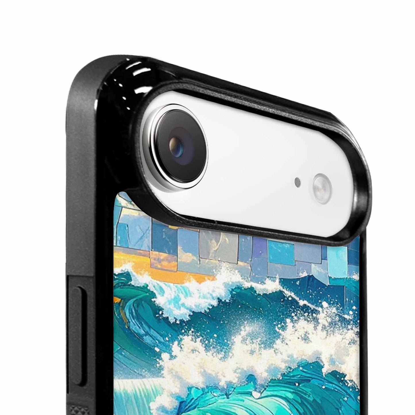 iPhone 17 Air Case — Wave Crest Splash Wave Crest Watercolor, Customized Protective Case