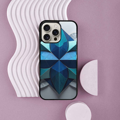 iPhone 16 Pro Max Case — Geometric Origami Art Pattern, Customized Protective Case