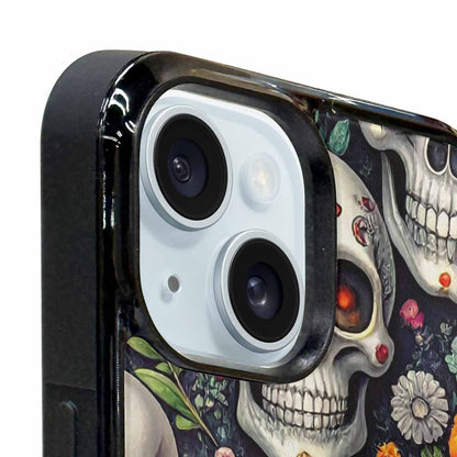 iPhone 15 Case — Greyscale Black And White Dark Black, Original Design Phone Case