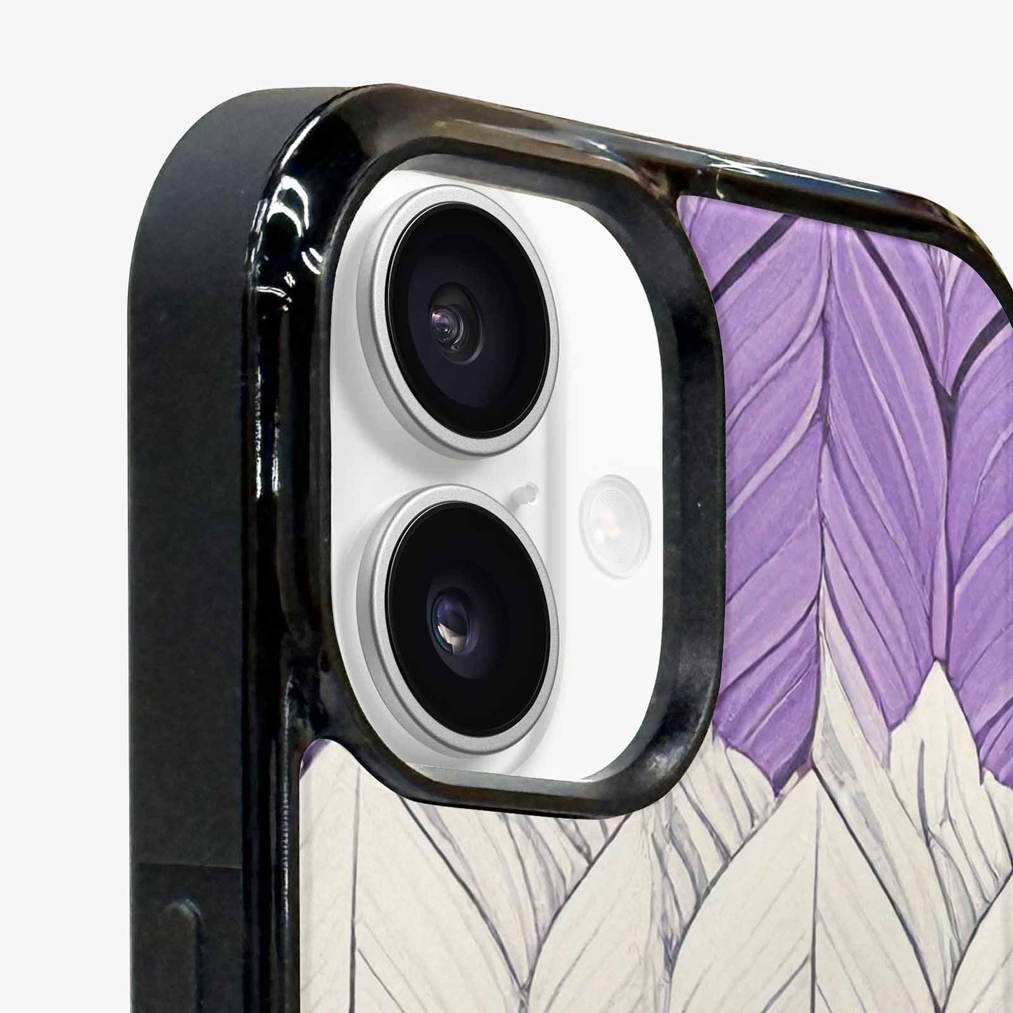 iPhone 16 Plus Case — Genderqueer Flag Color Theme Small Rainbow, Unique Phone Case Design