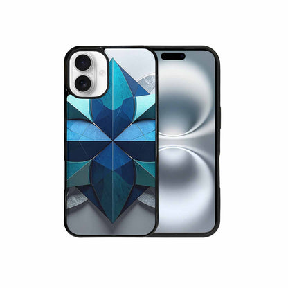 iPhone 16 Plus Case — Geometric Origami Art Pattern, Custom Made Phone Cover