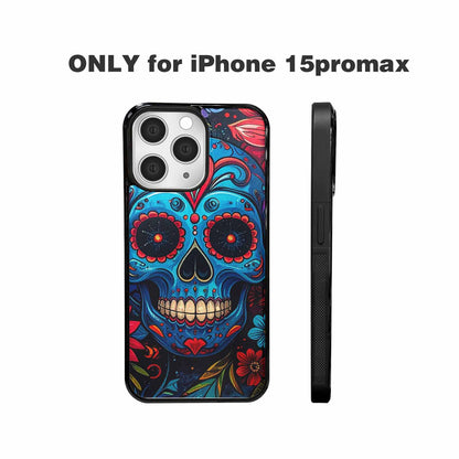 iPhone 15 Pro Max Case — Graffiti Skull, Custom Print Case Cover