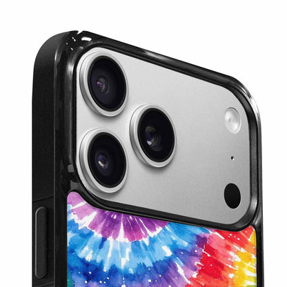 iPhone 17 Pro Max Case — Tie Dye Spiral Rainbow Tie Dye, Personalized Phone Case