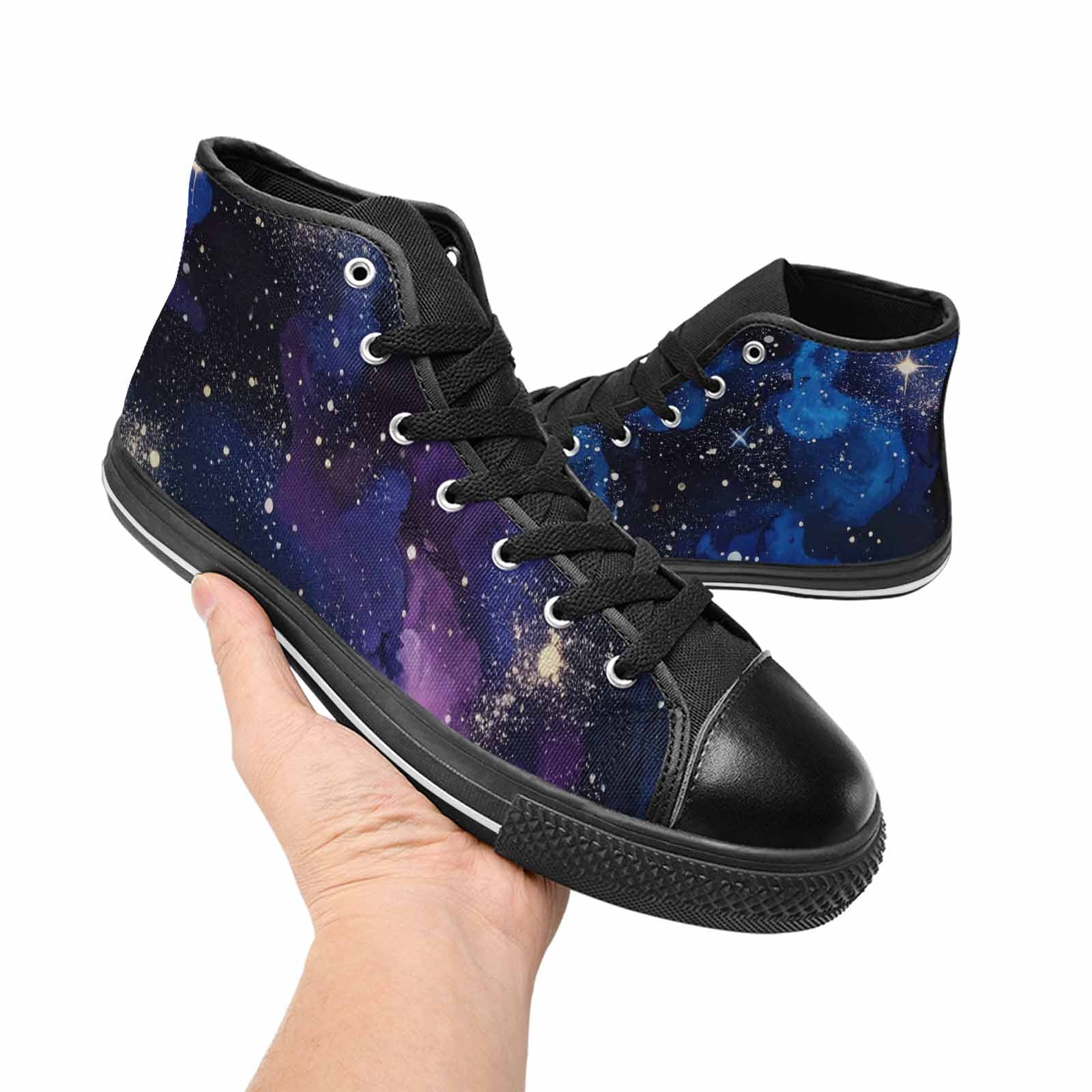 MEN'S Galaxy Art - High Top Canvas Dreamcore Custom Shoes