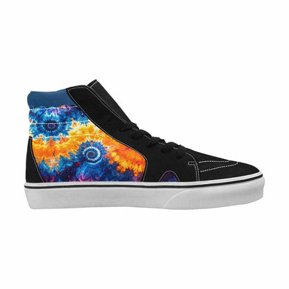 MEN'S Tie Dye Mixed Style High Top Canvas Surreal Custom Shoes