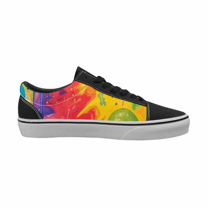 WOMEN'S Aliens  Tie Dye Lace-Up Canvas Aesthetic Custom Shoes