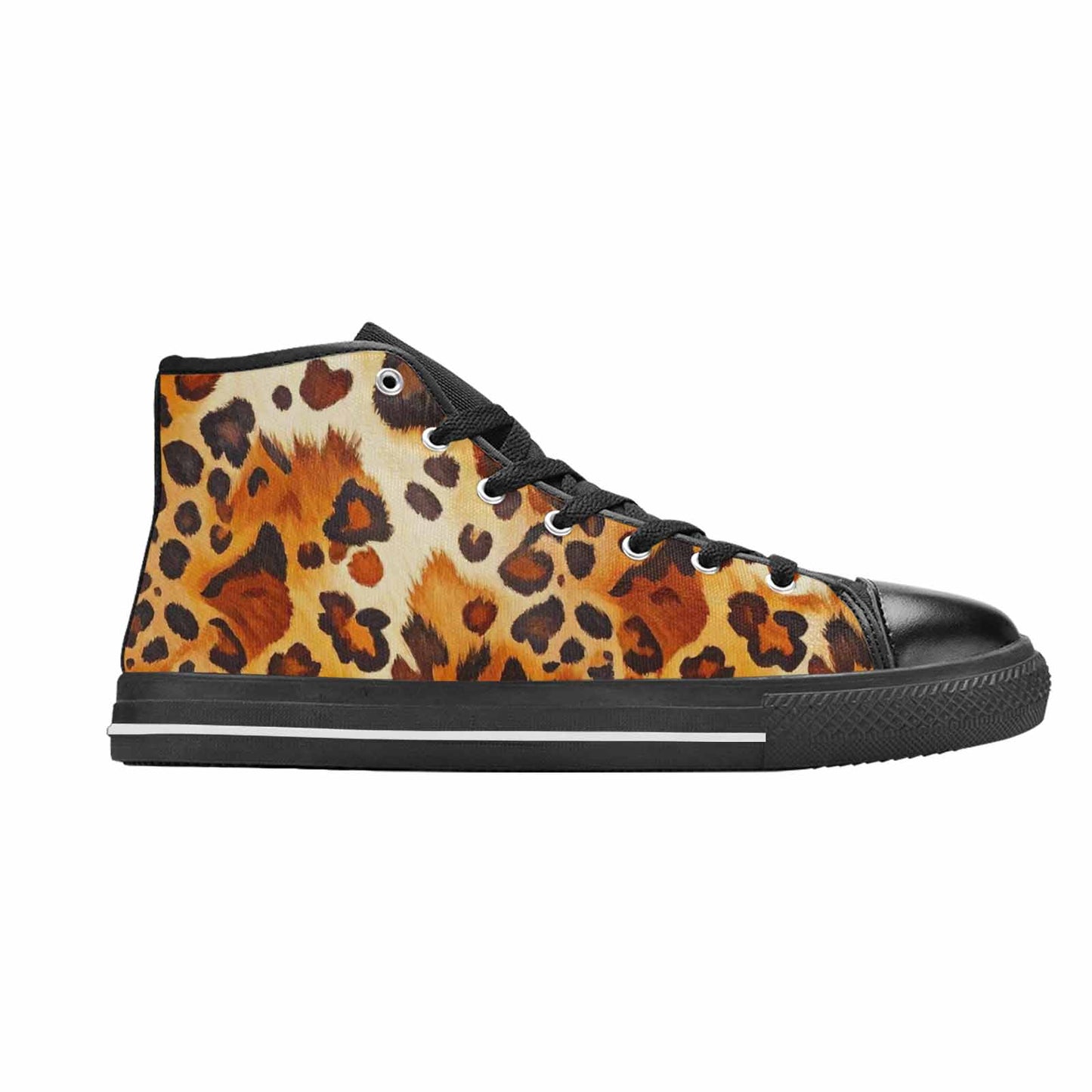 MEN'S Cow Animal Print High Top Canvas Aesthetic Custom Shoes