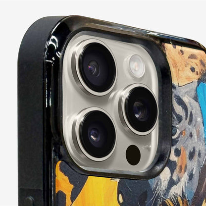 iPhone 15 Pro Max Case — Full Color Vibrant Animal Print Animal, Custom Made Phone Cover