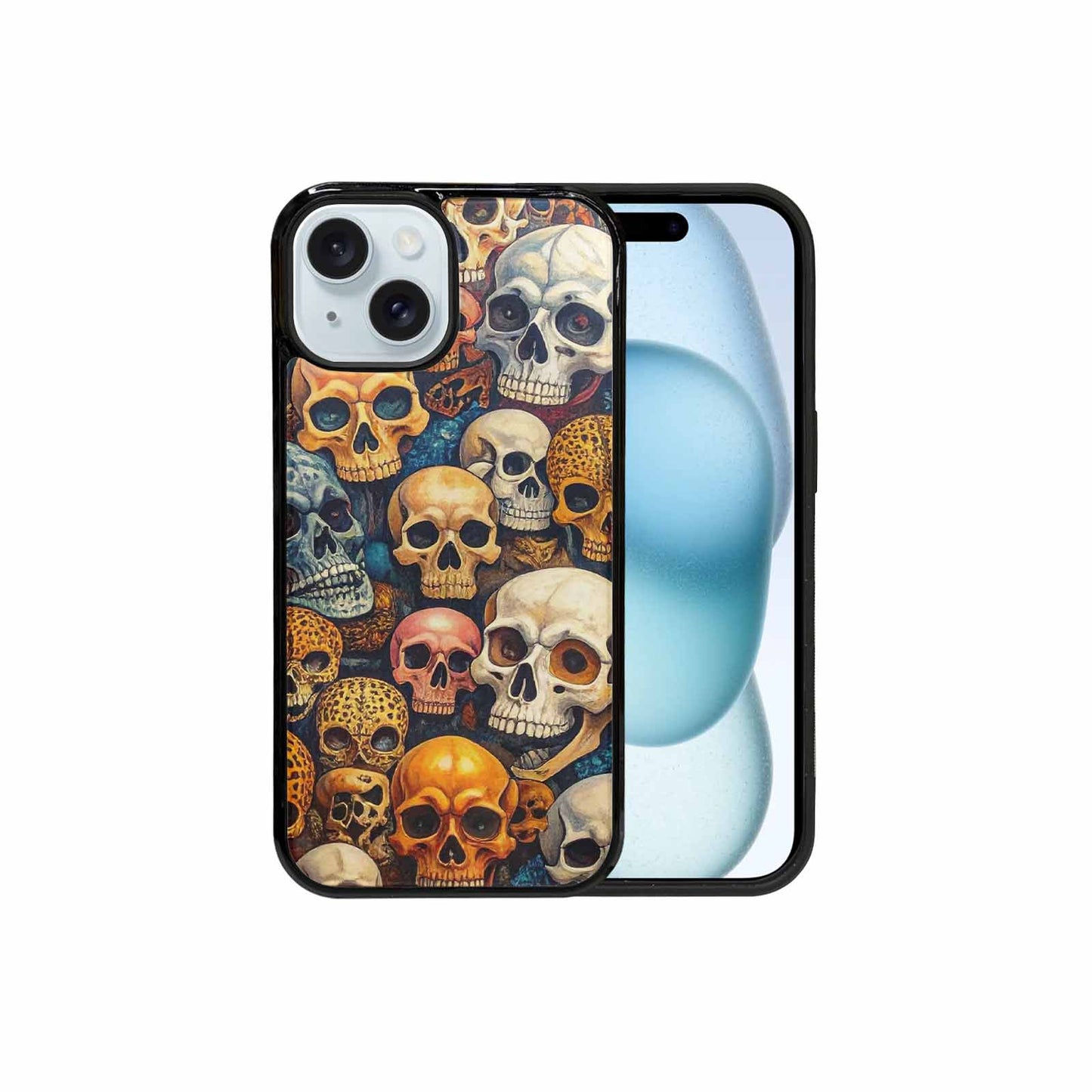 iPhone 15 Case — Skulls Animal Printskulls Patt 0h1, Custom Designed Case Cover