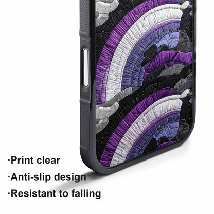 iPhone 17 Air Case — Vivid Camo Asexual Pride Camo, Custom Printed Phone Case