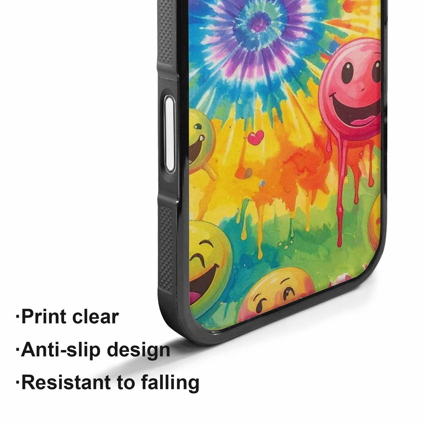 iPhone 17 Case — Smiley Facessmiley Faces Tie Original Art, Custom Print Case Cover