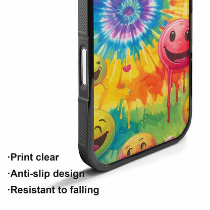 iPhone 17 Case — Smiley Facessmiley Faces Tie Original Art, Custom Print Case Cover